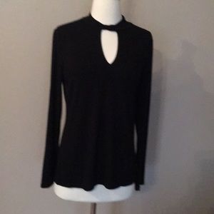 Black long sleeve top